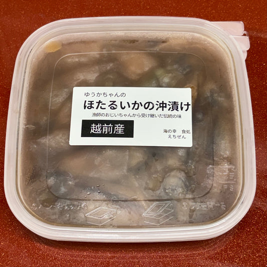 自家製・ほたるいか沖漬け/食べ切りやすい10匹×7パック(冷凍)
