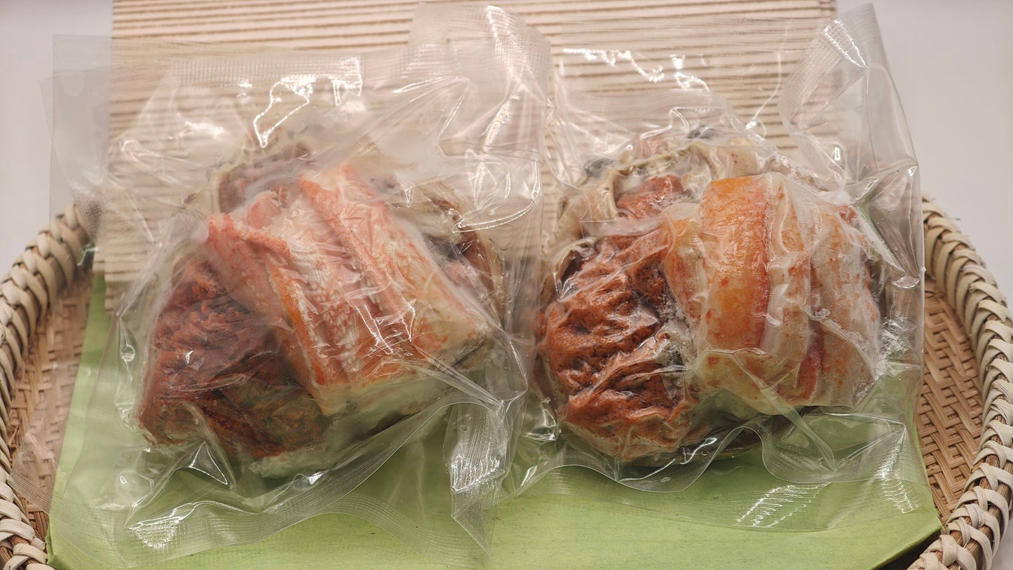 せいこがに（ズワイガニ・メス）甲羅盛り【２個1組で購入可】　プロトン凍結商品