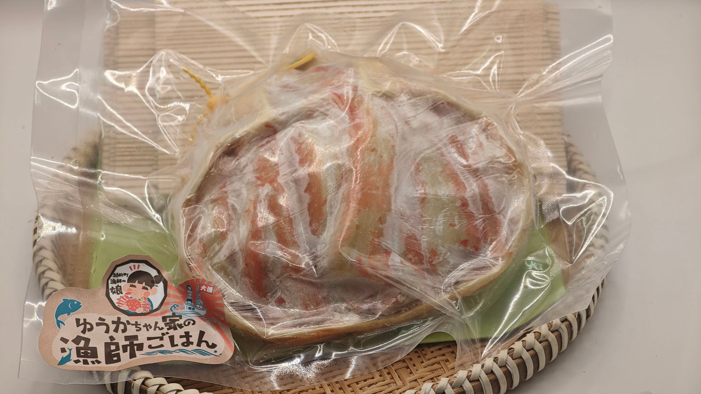 福井県越前町で水揚げされた越前がに（ズワイガニ・オス）甲羅盛り　プロトン凍結商品